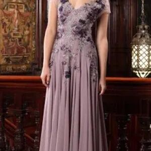 Mother of the Bride Dress with jewelry